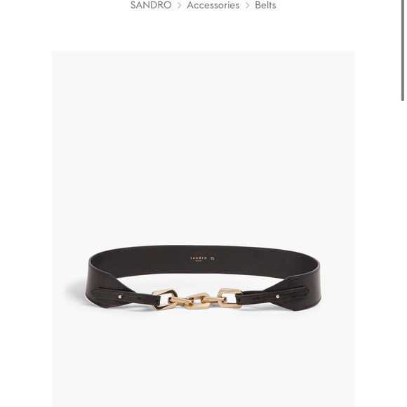 Sandro belt with gold chain - Picture 3 of 4